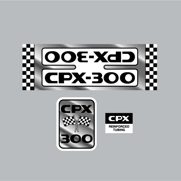 Peugeot - CPX - 300 decal set - old school bmx - Bmx Products AU