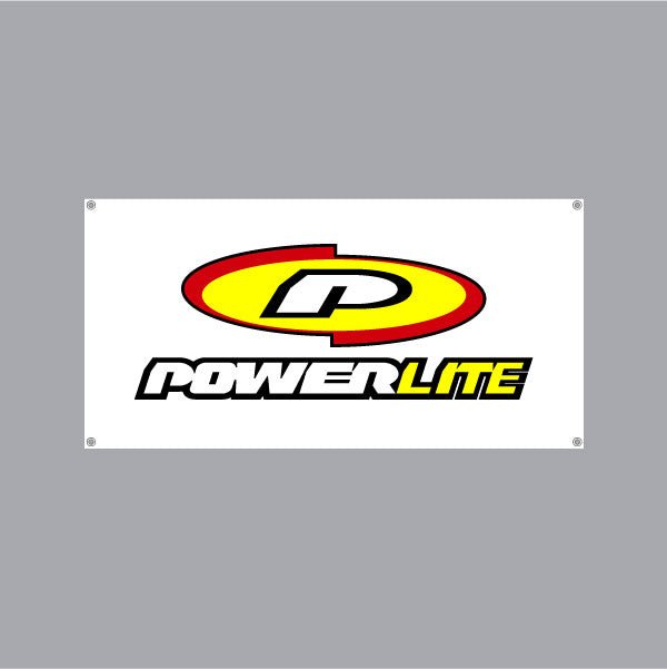 Powerlite - 90's Red Yellow White Banner - Bmx Products AU