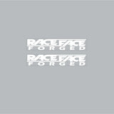 Race face - Forged crank decals in WHITE on clear - Old school bmx - Bmx Products AU