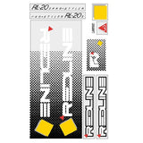 Redline - 1984 RL20II for ALL Teal frame with Teal forks Decal set - Old school bmx - Bmx Products AU
