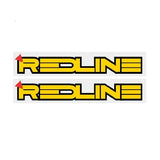 Redline - 1986 Fork decals - Yellow - Old school bmx - Bmx Products AU