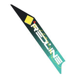 REDLINE - 1986 Forklifter plate side decal - Yellow Teal - Old School BMX - Bmx Products AU