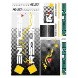 Redline - 1986 RL20 for teal frame Decal set - Old school bmx - Bmx Products AU