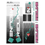 Redline - 1986 RL20A for radberry pink frame Decal set - Old school bmx - Bmx Products AU