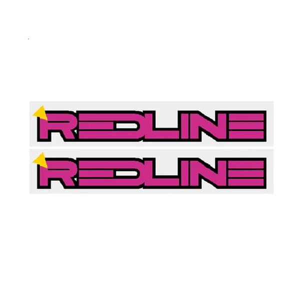 Redline - 1987 Fork decals - Magenta - Old school bmx - Bmx Products AU