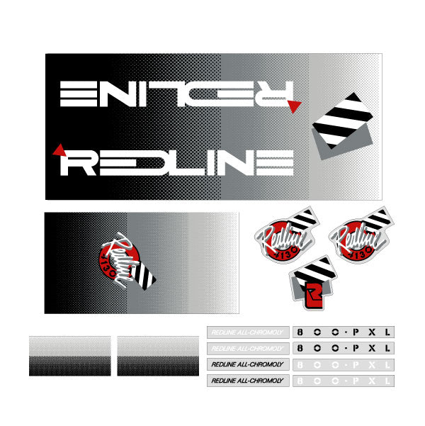 Redline - 1988 800 - PXL BILLY GRIGGS for chrome or black frame Decal set - Old school bmx - Bmx Products AU