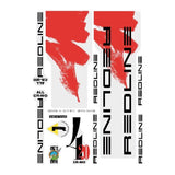 Redline - 1991 - 420 - Decal set for Red & Silver frame - Old school bmx - Bmx Products AU