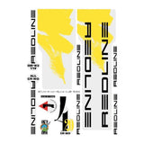Redline - 1991 - 420 - Decal set for Yellow & Silver frame - Old school bmx - Bmx Products AU