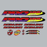 Redline - 1995 - PROLINE - For Chrome frame Decal set - Old school bmx - Bmx Products AU