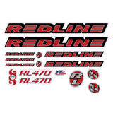 Redline - 1998 - RL470 for chrome frame - Decal set - Old school bmx - Bmx Products AU
