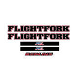 Redline - 1999 Flight Fork decals - Old school bmx - Bmx Products AU