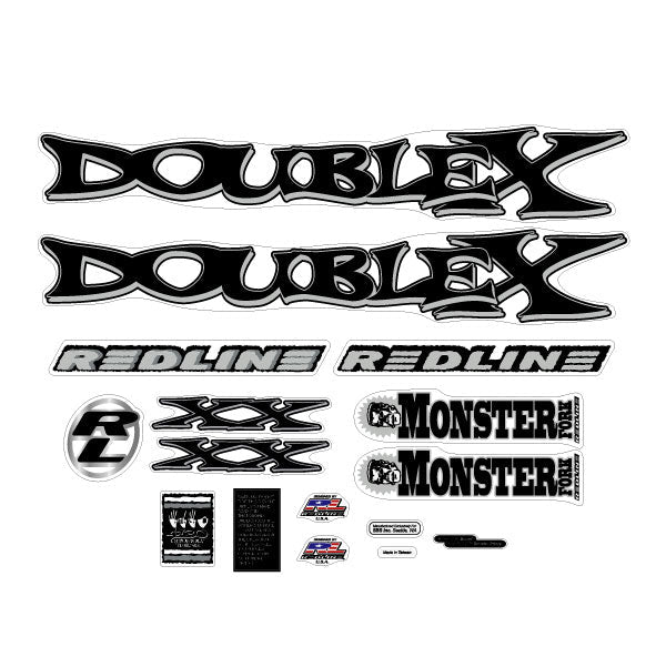 Redline - 2000 - Double X - Decal set for Dark blue frame - Bmx Products AU