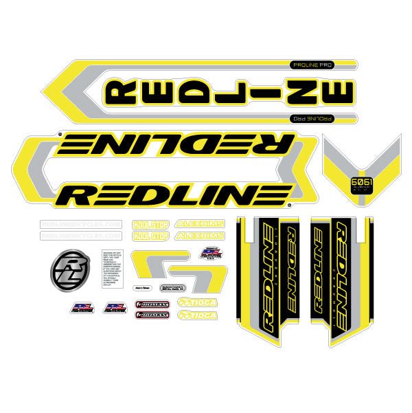 Redline - 2003 Proline Pro Decal set for black frame - Bmx Products AU
