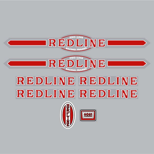 Redline - 2019 Squareback decal set - for Black frame - Old school bmx - Bmx Products AU