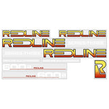Redline - 600A - WHITE - Series 3 decal set - Old school bmx - Bmx Products AU
