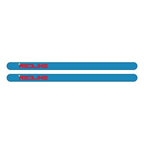 Redline Gen 3 - Blue with Yellow Triangle - Flight crank decal set - Old school bmx - Bmx Products AU