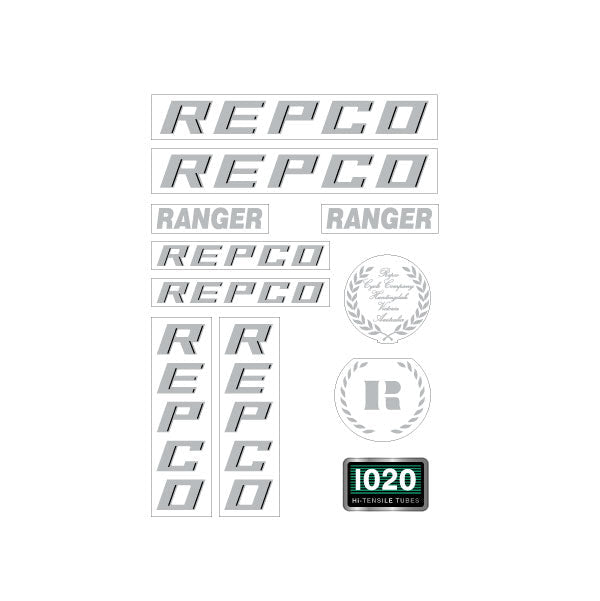 Repco - 1984 RANGER Cruiser - Silver decal set - Bmx Products AU