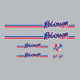 Robinson - 1985 Expert decal set - on clear - Bmx Products AU