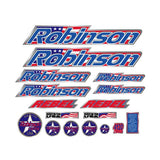 Robinson - 1995-1996 REBEL decal set - on chrome - Bmx Products AU