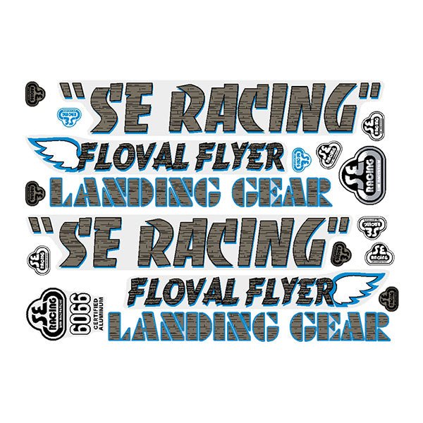 SE Racing - 2012 Floval Flyer decal set - for white frame - Bmx Products AU