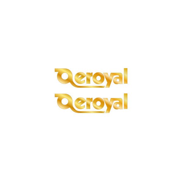 Selle Royale - "Aeroyal" seat side gold decals - old school bmx - Bmx Products AU