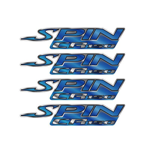 Spin Wheels - CR150 Rim decal set - old schol bmx - Bmx Products AU