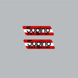 Sugino - BMX Cromo Black red and white crank decals - Old school bmx - Bmx Products AU