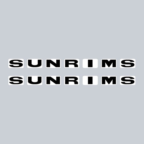 SUN - Rim LETTERS decals - old school bmx - Bmx Products AU