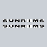 SUN - Rim LETTERS decals - old school bmx - Bmx Products AU