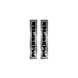 Superbyke - Chrome vertical fork decals - old school bmx - Bmx Products AU