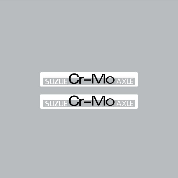 SUZUE - CROMO AXLE hub decals - Old school bmx - Bmx Products AU