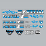Torker - 1987 Torker 2 - 280 FLASH Freestyle Blue decal set - Bmx Products AU