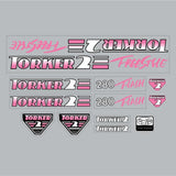 Torker - 1987 Torker 2 - 280 FLASH Freestyle Magenta decal set - Bmx Products AU