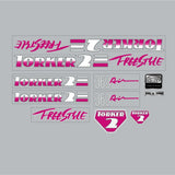 Torker - 1987 Torker 2 - 360 AIR Freestyle Magenta decal set - Bmx Products AU