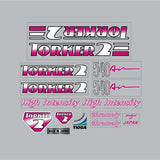 Torker - 1987 Torker 2 - 540 AIR Freestyle Magenta decal set - Bmx Products AU