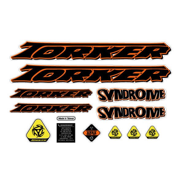 Torker - 1999 Syndrome decal set - for Chrome frame - Bmx Products AU