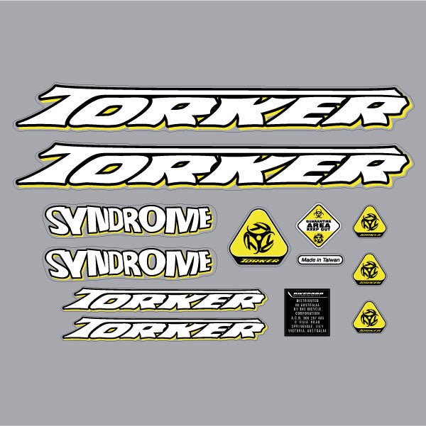Torker - 1999 Syndrome decal set - for green frame - Bmx Products AU
