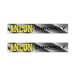 Anlun - Crank decal set Chrome - Old school bmx - Bmx Products AU