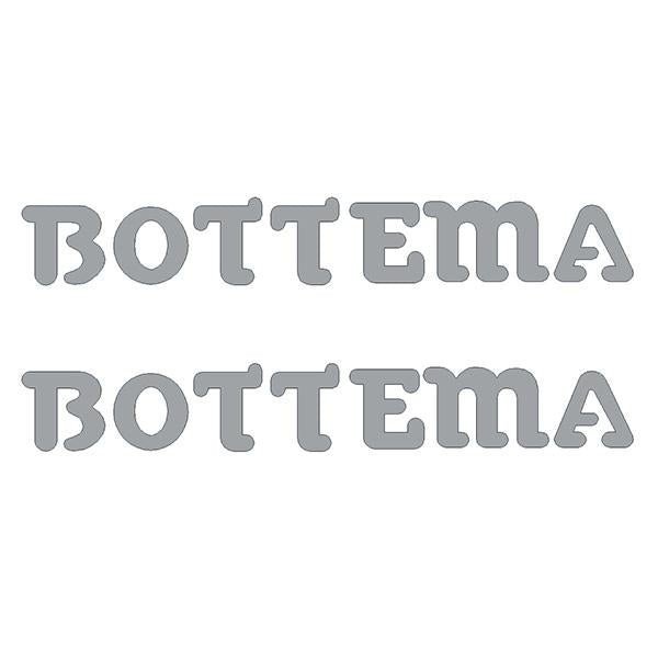 Bottema - DIE CUT fork decals - CHROME - Old school bmx - Bmx Products AU