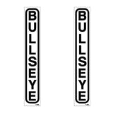 Bullseye Gen 2 BLACK crank decals - Old school bmx - Bmx Products AU