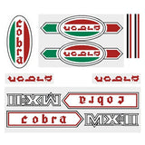 Cobra - MXII BMX decal set - Old school bmx - Bmx Products AU