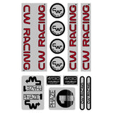 CW - Phase 1 - 84/85 Red over Chrome Decal set - old school bmx - Bmx Products AU