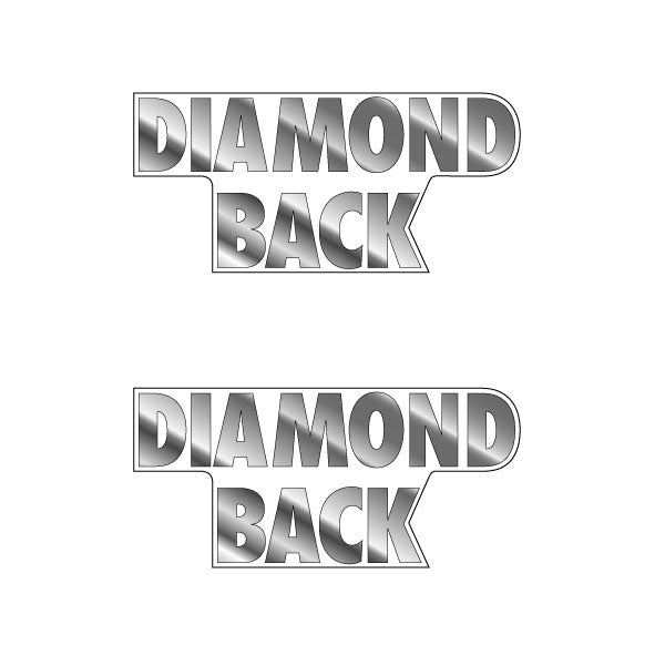 Diamond back - Chrome - Seat decal set - Old school bmx - Bmx Products AU