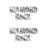 Diamond back - Chrome - Seat decal set - Old school bmx - Bmx Products AU