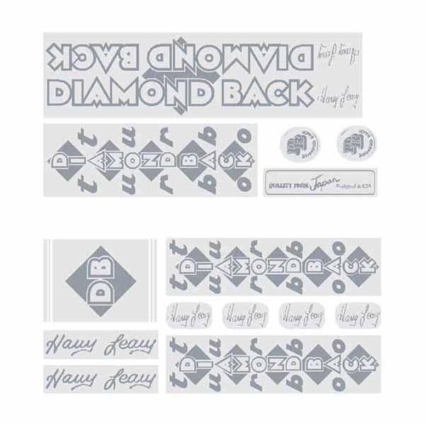 Diamond Back - Harry Leary Turbo DB decal set - Old school bmx - Bmx Products AU