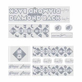 Diamond Back - Harry Leary Turbo DB decal set - Old school bmx - Bmx Products AU