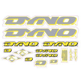 DYNO - 1997 AIR yellow decal set - old school bmx - Bmx Products AU