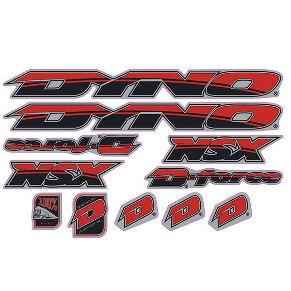 DYNO - 1998 NSX chrome decal set - old school bmx - Bmx Products AU
