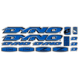 DYNO - 1998 ZONE decal set for chrome frame - old school bmx - Bmx Products AU
