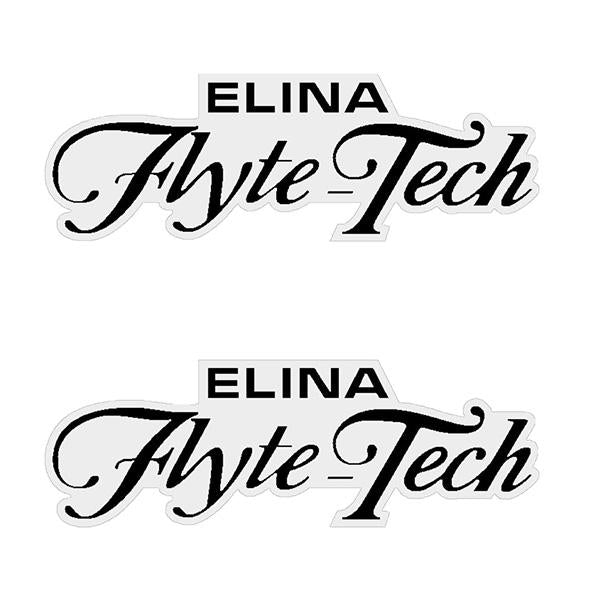 Elina - Flyte Tech BLACK - Seat decal set - Old school bmx - Bmx Products AU